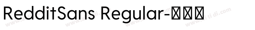RedditSans Regular字体转换